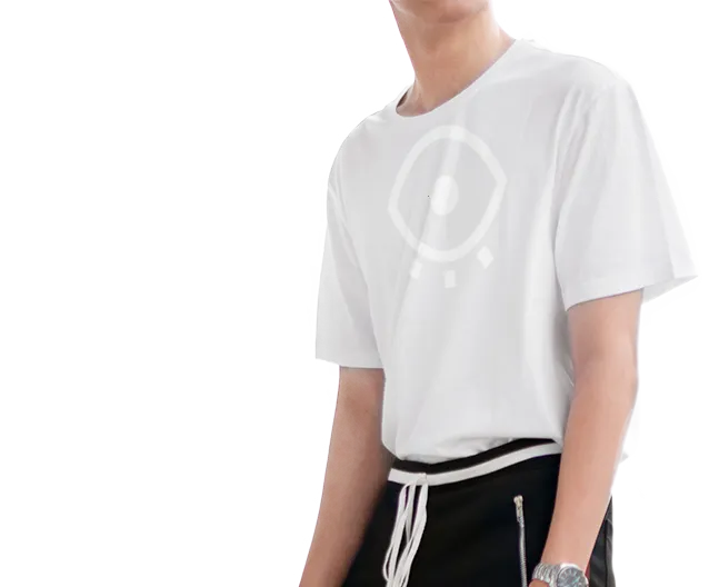 Playera Blanca Sobre Blanco