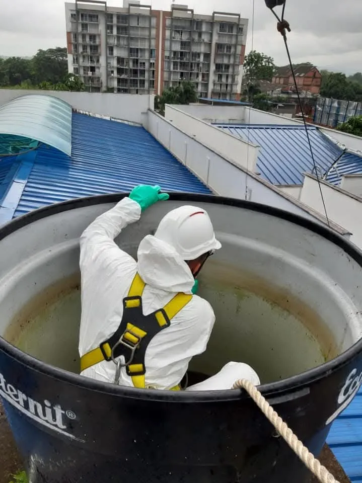 Lavado y desinfección de tanques de agua potable