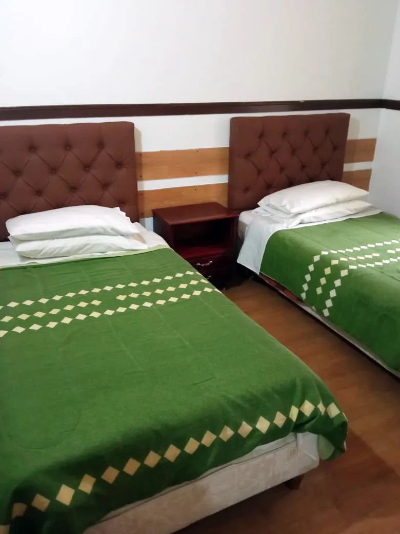 Habitación con dos camas sencillas