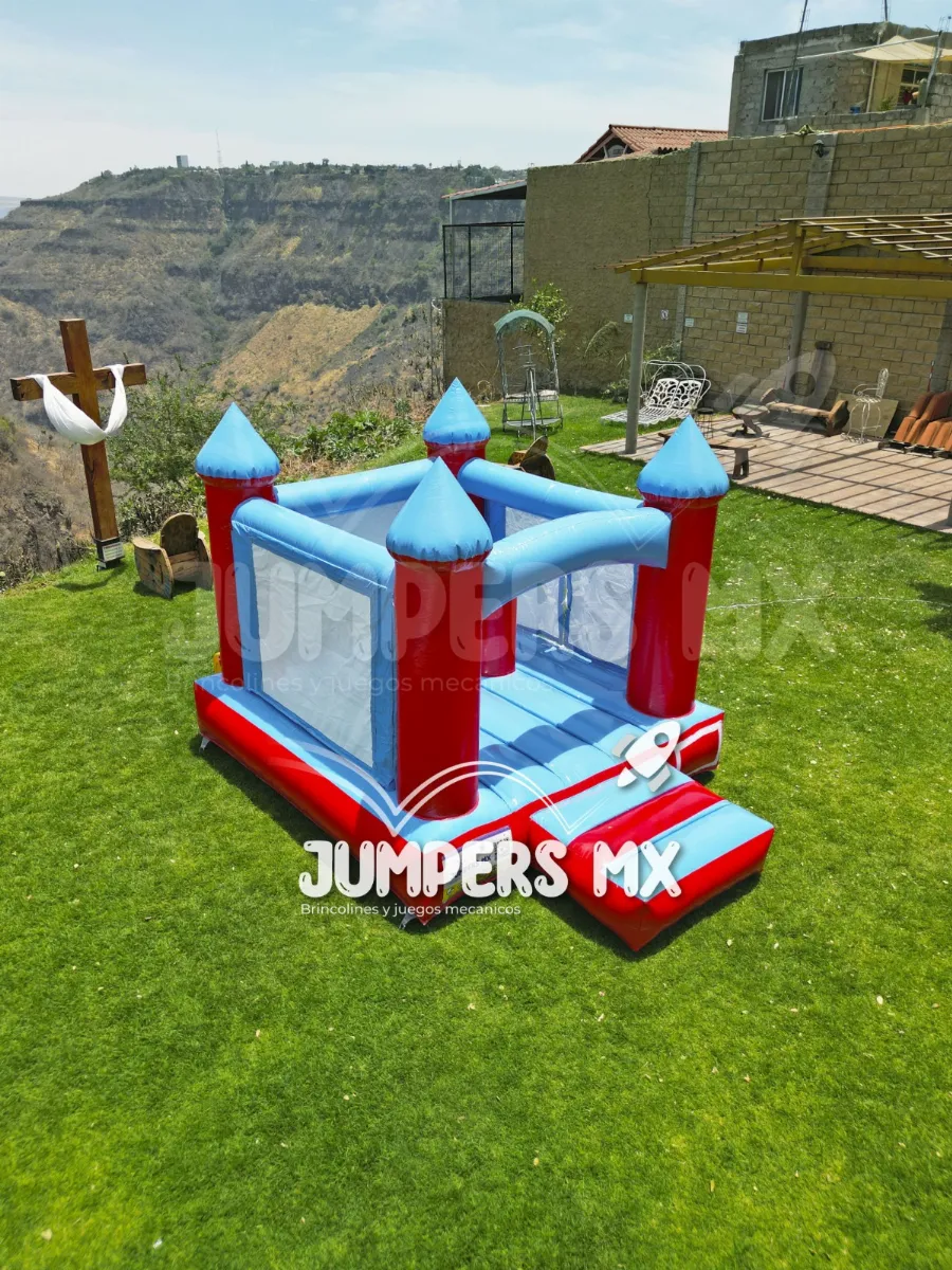 INFLABLE CASTILLO ROJO-AZUL
