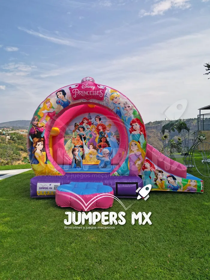 Inflable Circular con Rampa Princesas Disney