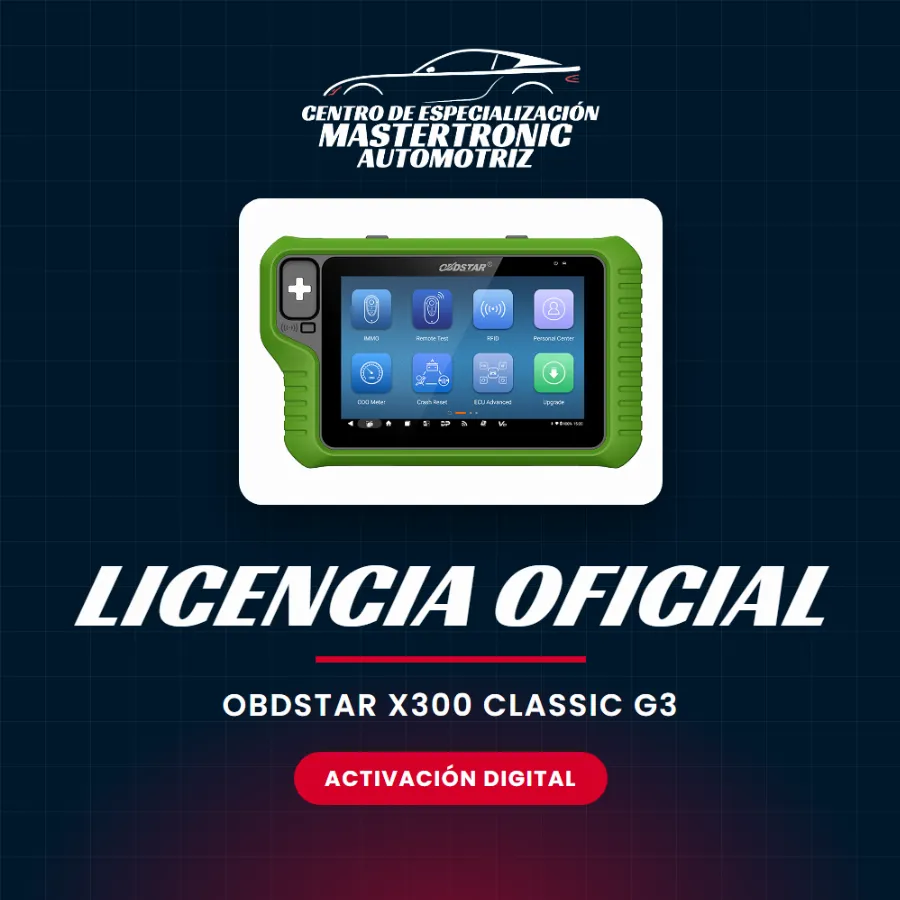 Licencia Test Platform para OBDSTAR X300 Classic G3