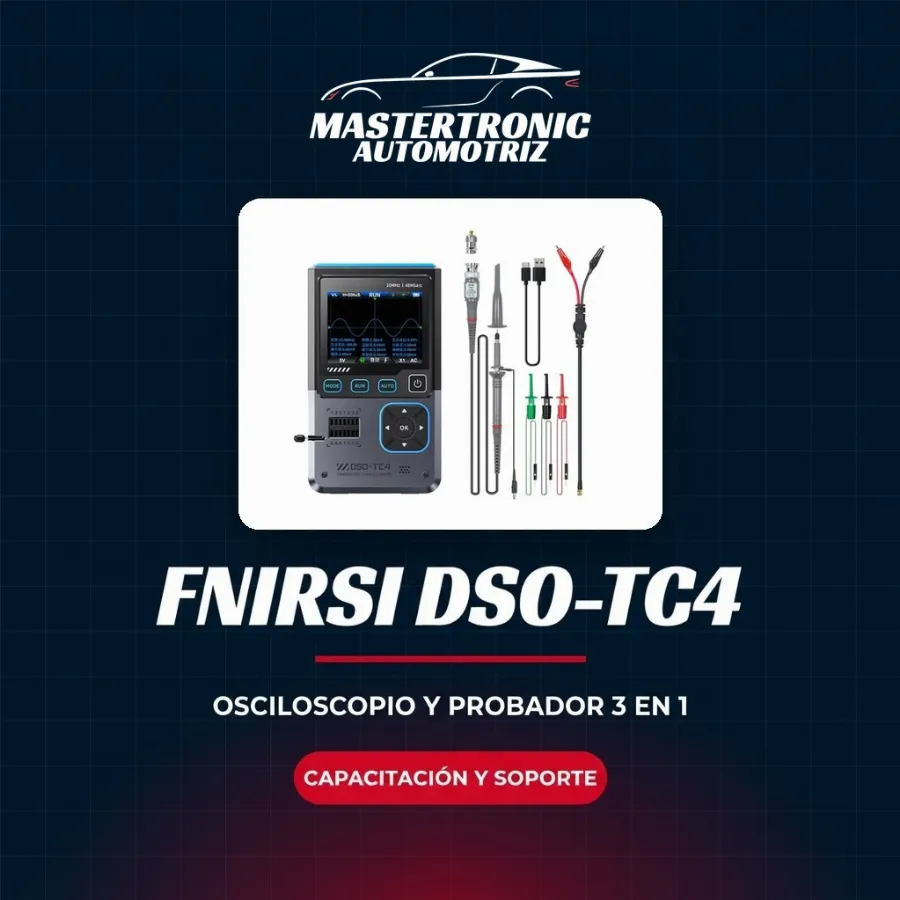FNIRSI DSO-TC4 – Osciloscopio y Probador de Componentes 3 en 1