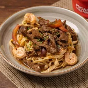 Fetuccini tierra y mar