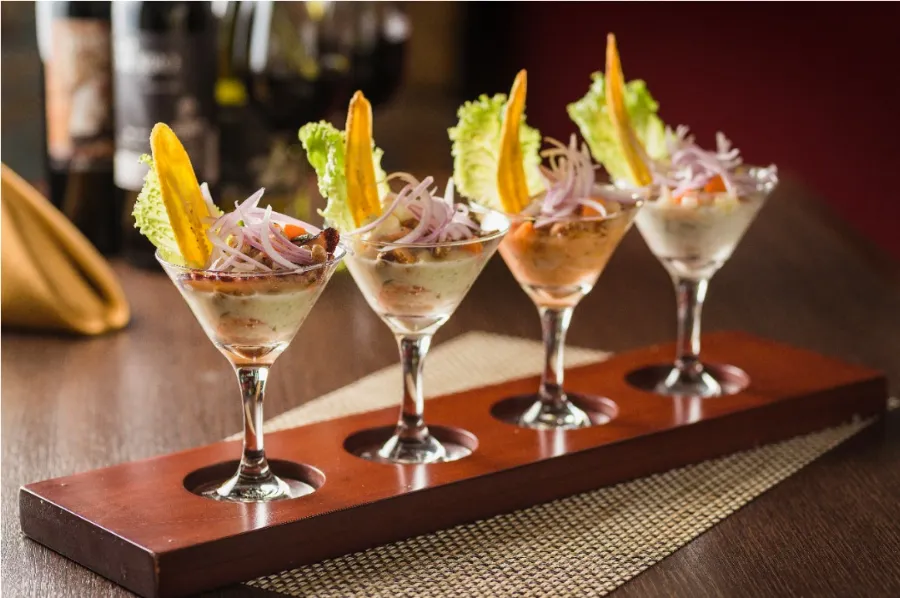 Piqueo de ceviches para compartir